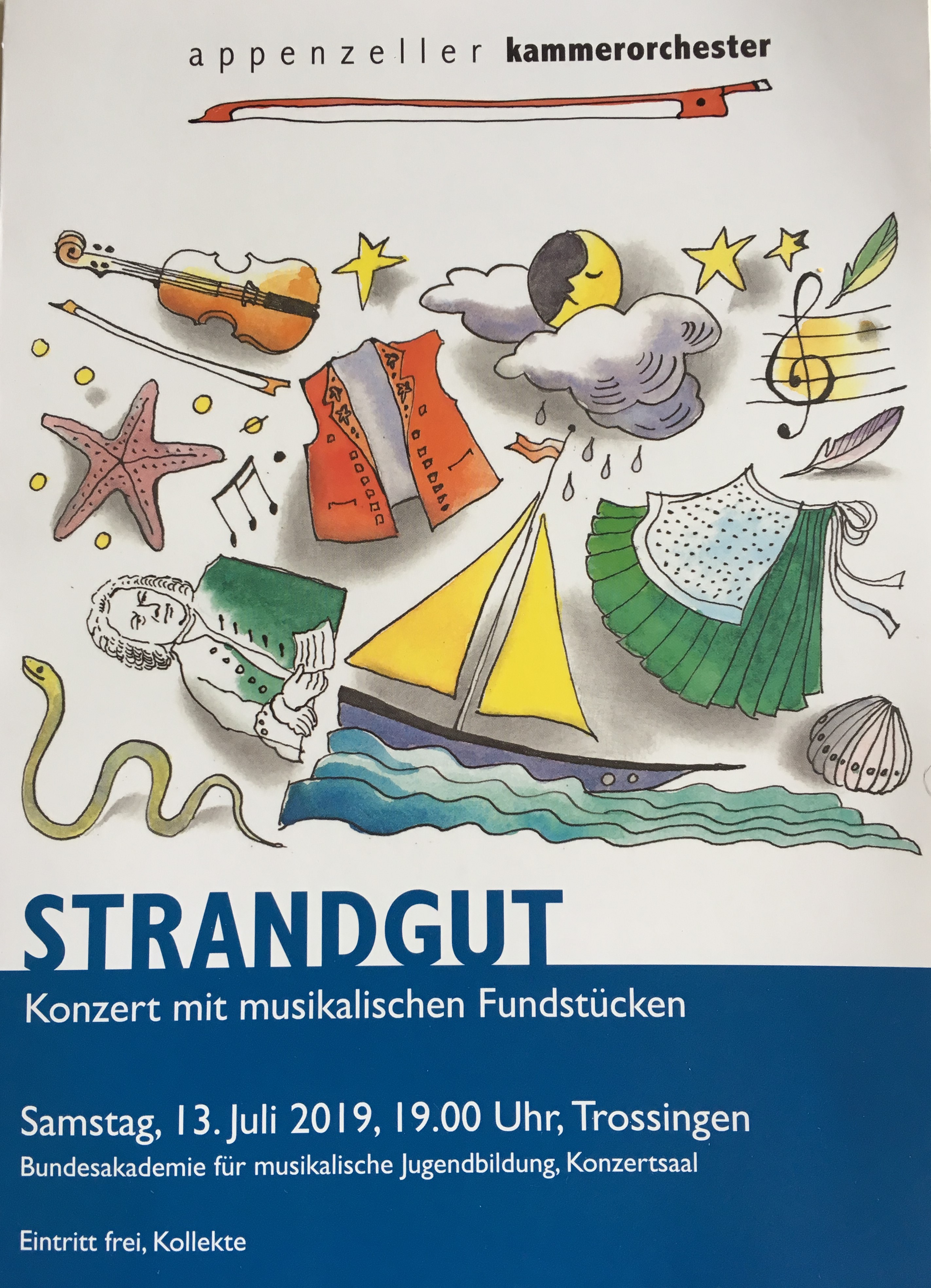 Plakatbild Strandgut (Juli 2019)